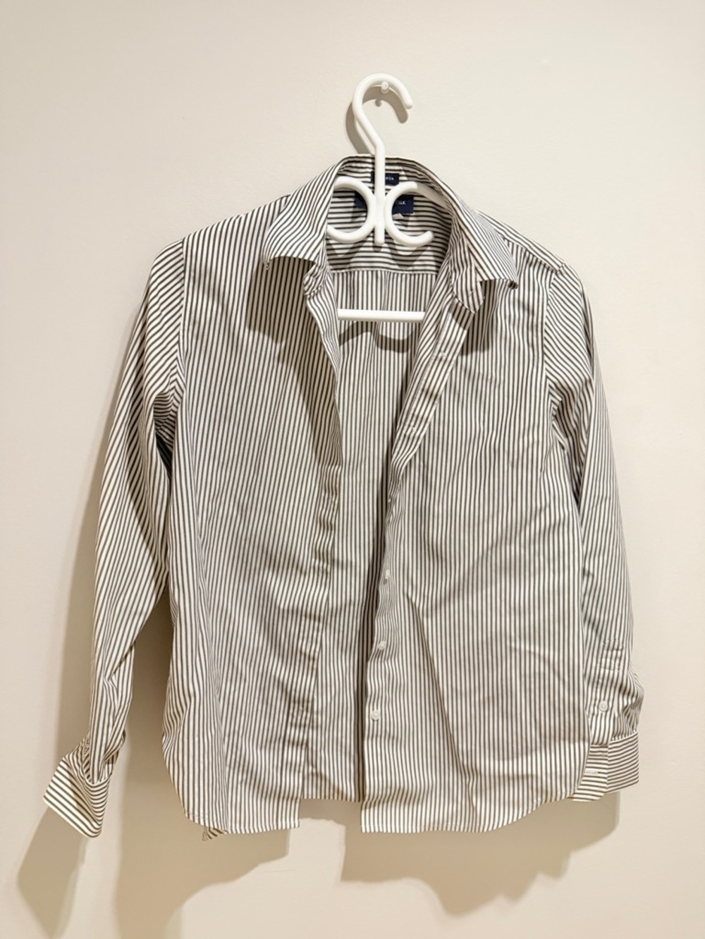 Jones New York Black and White Pinstripe Dress Shirt